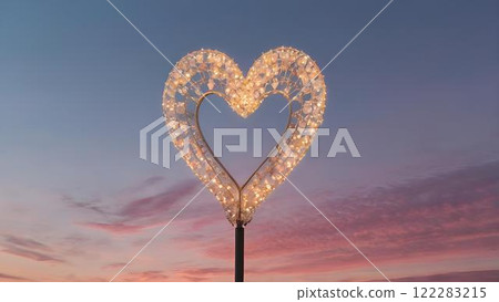 happy new year decoration in the form of heart happy new year decoration in the form of heart 122283215