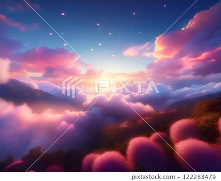 clouds in the mountains 122283479