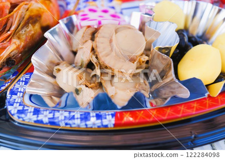 年菜開胃菜材料背景 122284098