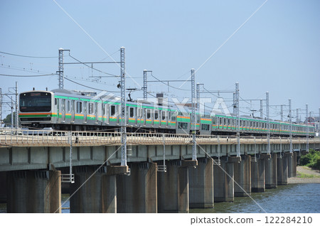 Tokaido Main Line Chigasaki-Hiratsuka JR East Japan E231 series 1000 series K-02 formation (Kokufutsu) Tokaido Main Line Chigasaki-Hiratsuka JR East Japan E231 series 1000 series K-02 formation (Kokufutsu) 122284210