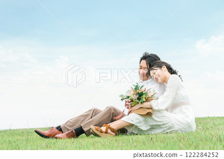 清爽情侶/情侶/情侶/休閒婚禮 122284252