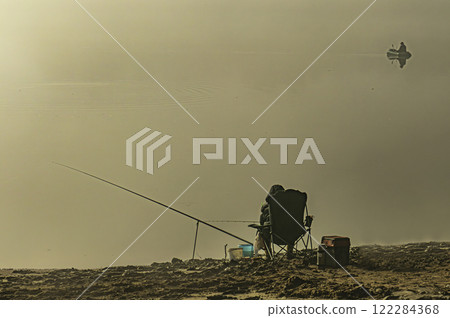 fishing on the river 122284368