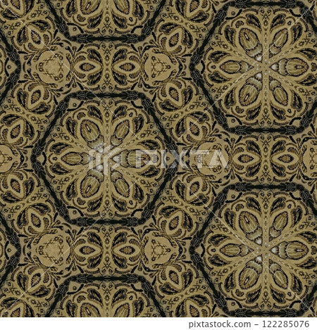 Pakistani ethnic lace texture. Geometric stripe ornament cover photo. Traditional mystic background design. Turkish fashion for floor tiles and carpet. Repeated pattern design for Indian textile print Pakistani ethnic lace texture. Geometric stripe ornament cover photo. Traditional mystic background design. Turkish fashion for floor tiles and carpet. Repeated pattern design for Indian textile print 122285076
