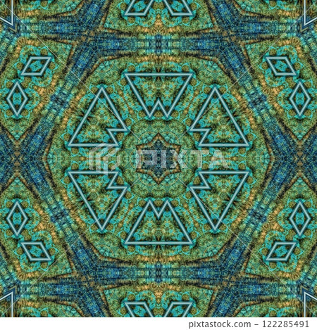 Artistic glossy motifs all over print design. Traditional pattern for throw pillow, rug, carpet, and fabric printing. Modern geometric floral design for textile, tiles, digital paper print Artistic glossy motifs all over print design. Traditional pattern for throw pillow, rug, carpet, and fabric printing. Modern geometric floral design for textile, tiles, digital paper print 122285491