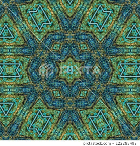 Artistic glossy motifs all over print design. Traditional pattern for throw pillow, rug, carpet, and fabric printing. Modern geometric floral design for textile, tiles, digital paper print Artistic glossy motifs all over print design. Traditional pattern for throw pillow, rug, carpet, and fabric printing. Modern geometric floral design for textile, tiles, digital paper print 122285492