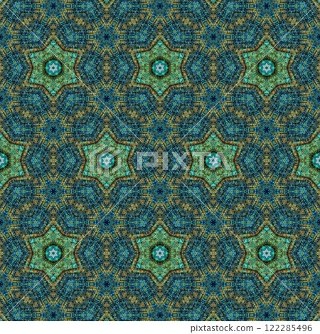 Artistic glossy motifs all over print design. Traditional pattern for throw pillow, rug, carpet, and fabric printing. Modern geometric floral design for textile, tiles, digital paper print Artistic glossy motifs all over print design. Traditional pattern for throw pillow, rug, carpet, and fabric printing. Modern geometric floral design for textile, tiles, digital paper print 122285496