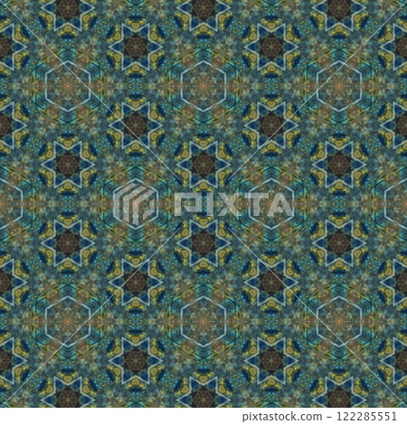 Artistic glossy motifs all over print design. Traditional pattern for throw pillow, rug, carpet, and fabric printing. Modern geometric floral design for textile, tiles, digital paper print Artistic glossy motifs all over print design. Traditional pattern for throw pillow, rug, carpet, and fabric printing. Modern geometric floral design for textile, tiles, digital paper print 122285551