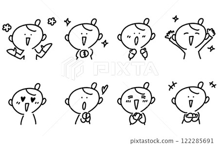 一群快樂的女人,帶著各種各樣的微笑:感人、心、萬歲、閃閃發光, 一群快樂的女人,帶著各種各樣的微笑:感人、心、萬歲、閃閃發光, 122285691