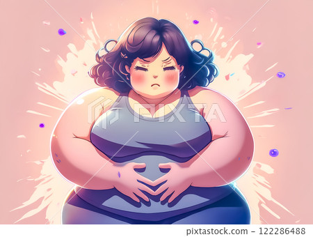 便秘的女人圖片素材 便秘的女人圖片素材 122286488