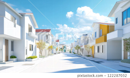 藍天和住宅區 122287032