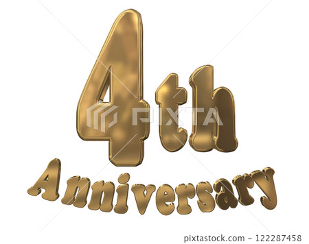 3DCG 人物「4th Anniversary/4th Anniversary 標記閃光」金色、金色 3DCG 人物「4th Anniversary/4th Anniversary 標記閃光」金色、金色 122287458