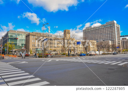 Streets around Kyoto City Hall in Nakagyo Ward, Kyoto City Streets around Kyoto City Hall in Nakagyo Ward, Kyoto City 122287805