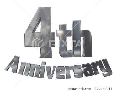 3DCG 角色「4th Anniversary/4th Anniversary 標記閃光」銀、銀 122288014