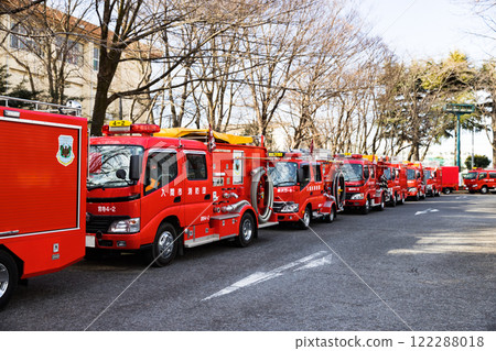 Iruma City Fire Department New Year's Parade - Fire truck 122288018