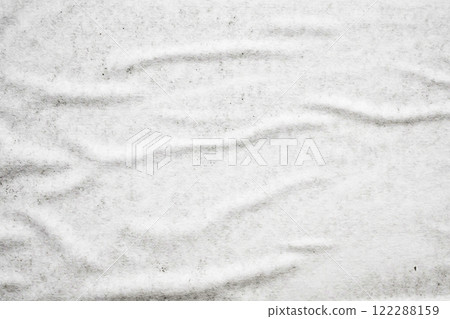 white crumpled and creased paper poster texture background 122288159
