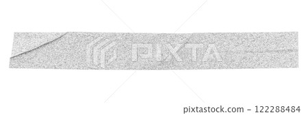 Silver glitter tape strip isolated on white background 122288484