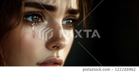 女人哭的臉 122288962