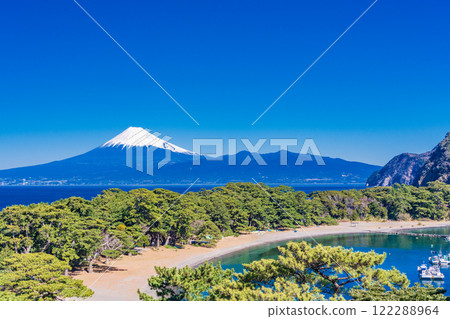 （靜岡縣）西伊豆禾田，富士山上的美浜崎 122288964