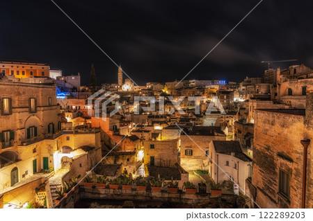 Sassi Night Viewpoint Matera 122289203