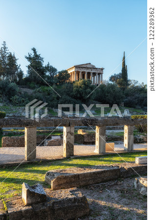Theseum or temple of hephaistos 122289362