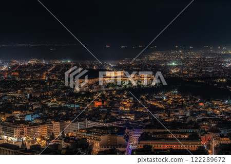 Athens City Night View 122289672