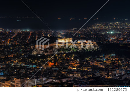 Athens City Night View 122289673