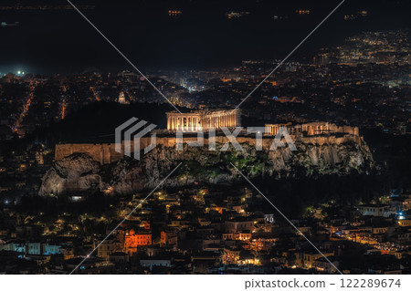Athens City Night View 122289674