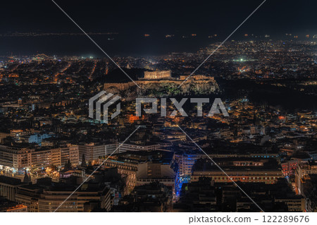 Athens City Night View 122289676