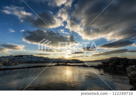 Naousa Paros Marina Sunset View 122289710