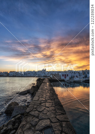 Naousa Paros Marina Sunrise View 122289834