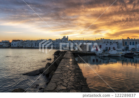 Naousa Paros Marina Sunrise View Naousa Paros Marina Sunrise View 122289837