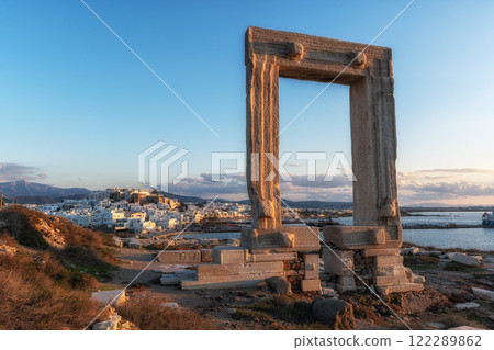 Temple of Apollo and Naxos Sunset 122289862