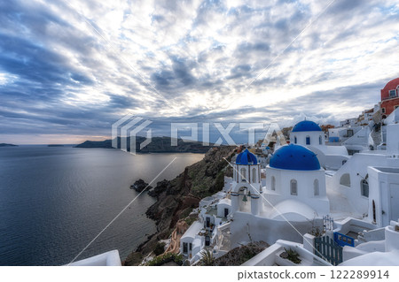 Oia Blue Domes Santorini Oia Blue Domes Santorini 122289914