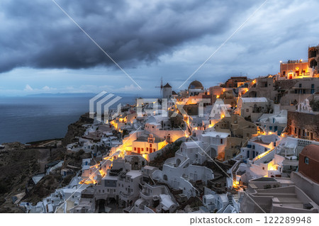 Oia Santorini Sunrise View Oia Santorini Sunrise View 122289948