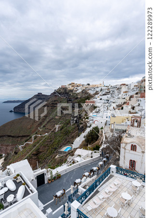 Panoramic View of Fira Santorini Panoramic View of Fira Santorini 122289973