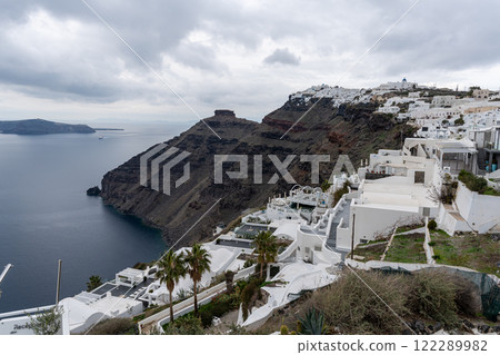 Imerovigli Village in Greece 122289982