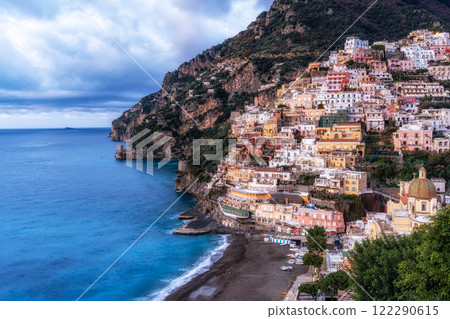 Positano Amalfi Coast Sunrise View Positano Amalfi Coast Sunrise View 122290615