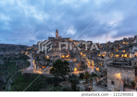 Sassi Sunset Viewpoint Matera Sassi Sunset Viewpoint Matera 122290802
