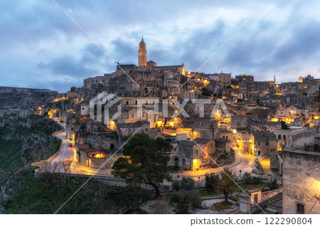 Sassi Sunset Viewpoint Matera Sassi Sunset Viewpoint Matera 122290804