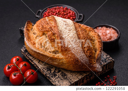 Homemade fresh crispy wholemeal bread Homemade fresh crispy wholemeal bread 122291058