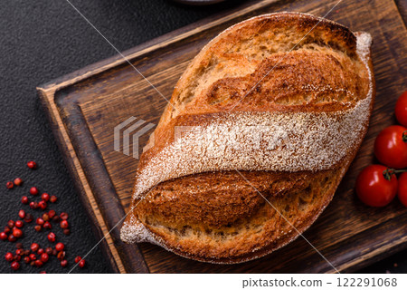 Homemade fresh crispy wholemeal bread Homemade fresh crispy wholemeal bread 122291068