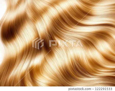 blonde wavy hair 122291533