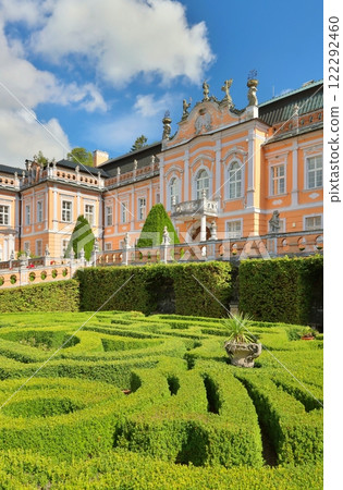Beautiful ornamental Nove Hrady castle in Czech republic Beautiful ornamental Nove Hrady castle in Czech republic 122292460