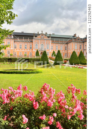 Beautiful ornamental Nove Hrady castle in Czech republic 122292463