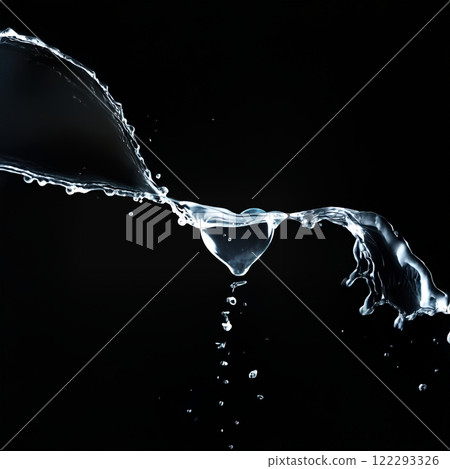 心形的水 心形的水 122293326