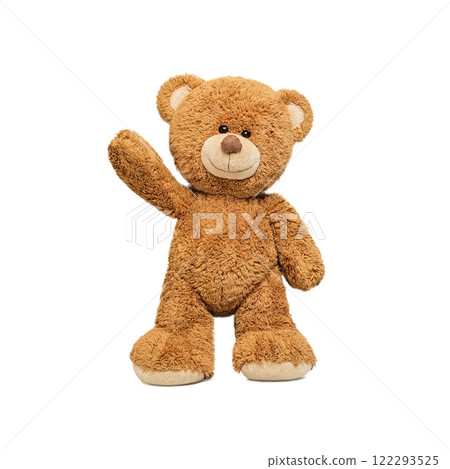 Cute teddy Cute teddy bear isolated on white background. 122293525