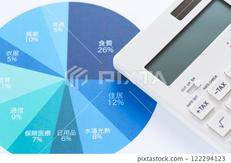 Monthly living expenses breakdown graph and calculator Monthly living expenses breakdown graph and calculator 122294123