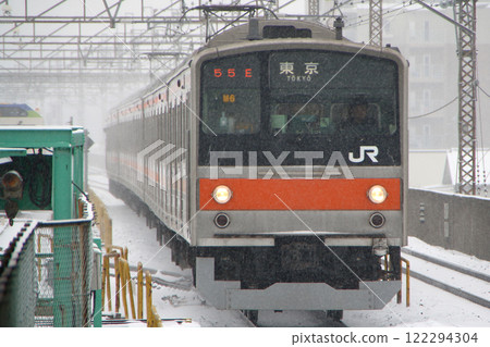 [JM] Snowy Musashino Line 205 Series 5000 122294304