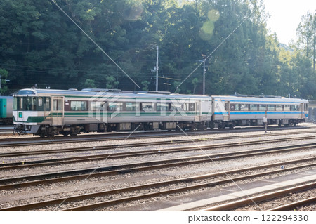 [Tokushima Station] Express train idling at Tokushima Depot 122294330