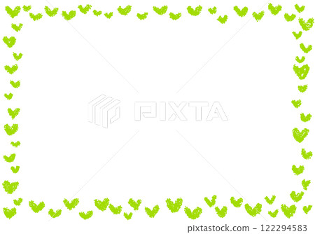 Hand-drawn crayon background heart frame Hand-drawn crayon background heart frame 122294583